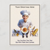 Customizable Any Occasion Cooking / Chef Postcard ポストカード (正面)