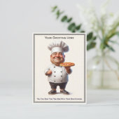 Customizable Any Occasion Cooking / Chef Postcard ポストカード (スタンド正面)