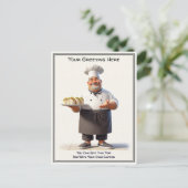 Customizable Any Occasion Cooking / Chef Postcard ポストカード (スタンド正面)