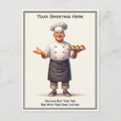 Customizable Any Occasion Cooking / Chef Postcard ポストカード (正面)