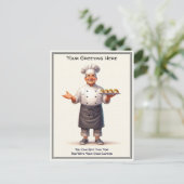 Customizable Any Occasion Cooking / Chef Postcard ポストカード (スタンド正面)