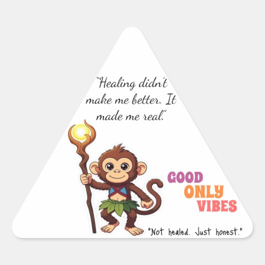 Customizable Apparel Sticker 三角形シール (正面)