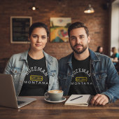 Customizable Arched City/Town/State Pride Tシャツ