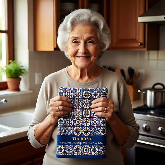 Customizable Azulejo Sass キッチンタオル