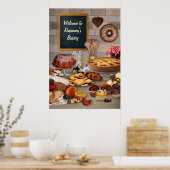 Customizable Bakery Poster ポスター (キッチン)