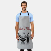 Customizable BBQ Master Chef  エプロン (着用した状態)
