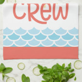 Customizable Beach Theme Sun Waves キッチンタオル (折り畳み)