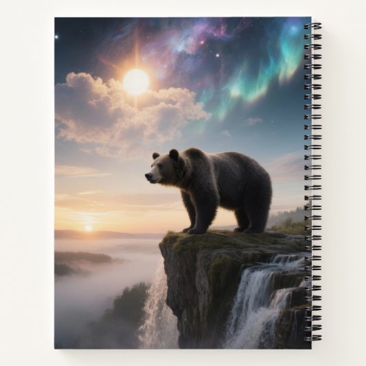 Customizable Bear in the wild ノートブック (裏面)