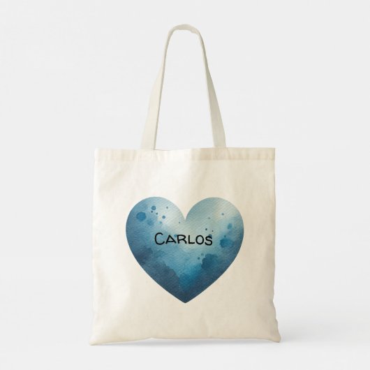 Customizable Bernese mountain dog canvas tote トートバッグ (裏面)