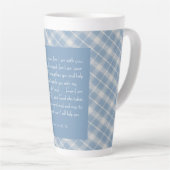 Customizable Bible Verse Isaiah 41:10, 13 カフェラテマグ (右アングル)