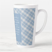 Customizable Bible Verse Isaiah 41:10, 13 カフェラテマグ (右)