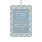 Customizable Bible Verse Isaiah 41:10, 13  カーエアーフレッシュナー (裏面)