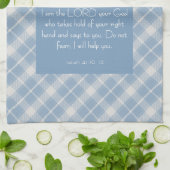 Customizable Bible Verse Isaiah 41:10, 13 キッチンタオル (折り畳み)