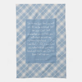 Customizable Bible Verse Isaiah 41:10, 13 キッチンタオル (縦)