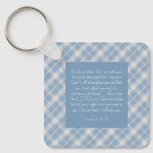 Customizable Bible Verse Isaiah 41:10, 13  キーホルダー (正面)