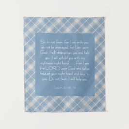 Customizable Bible Verse Isaiah 41:10, 13  タペストリー