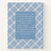 Customizable Bible Verse Isaiah 41:10, 13  ノートブック (裏面)