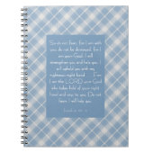 Customizable Bible Verse Isaiah 41:10, 13 ノートブック (正面)