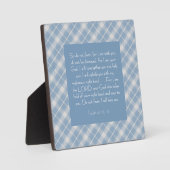 Customizable Bible Verse Isaiah 41:10, 13 フォトプラーク (正面)