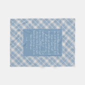 Customizable Bible Verse Isaiah 41:10, 13  フリースブランケット (正面(横))