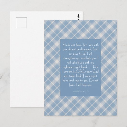 Customizable Bible Verse Isaiah 41:10, 13  ポストカード (正面/裏面)