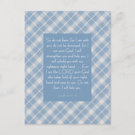 Customizable Bible Verse Isaiah 41:10, 13  ポストカード (正面)