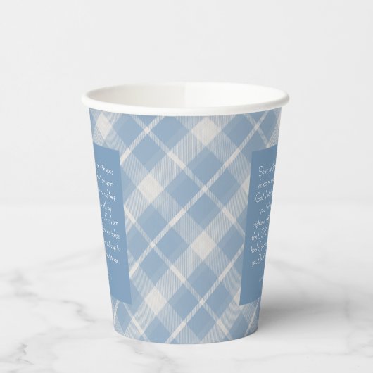 Customizable Bible Verse Isaiah 41:10, 13  紙コップ (左)