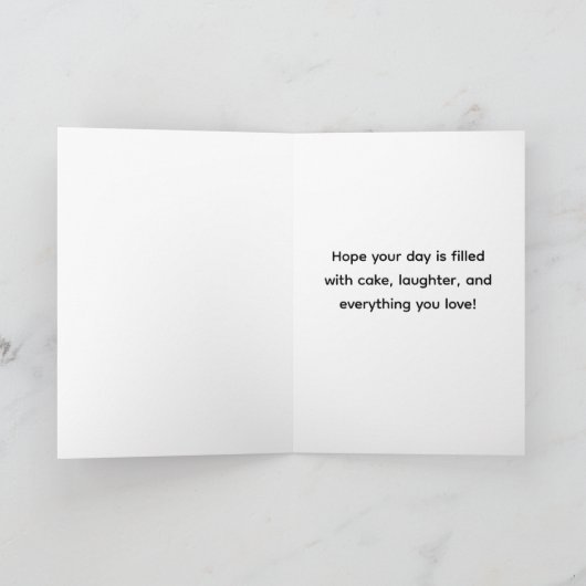 Customizable birthday card  カード (内部)