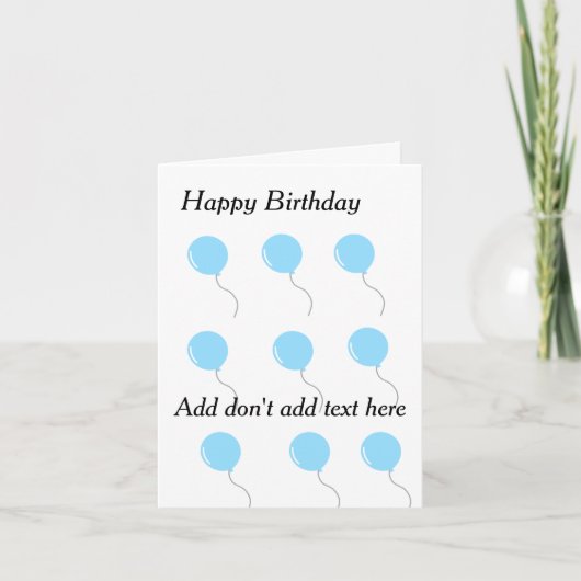 Customizable birthday cards カード (正面)