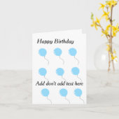 Customizable birthday cards カード (黄色い花)
