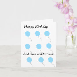 Customizable birthday cards カード