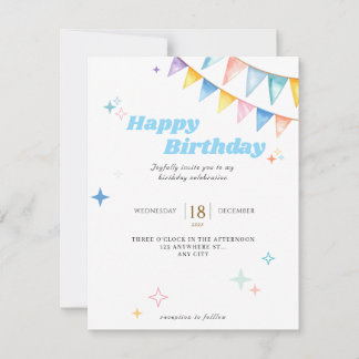 Customizable Birthday Greeting Card for Girls ノートカード