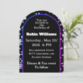 Customizable Birthday Invitation | Elegant Party  招待状 (スタンド正面)