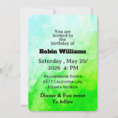 Customizable Birthday Invitation for adults  招待状 (正面)