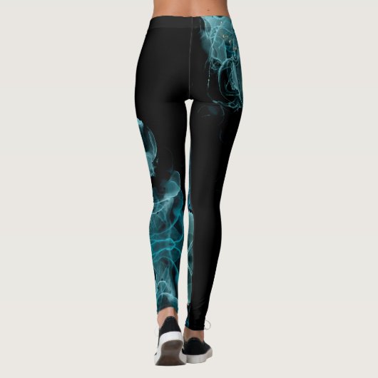 Customizable Black and Blue Leggings レギンス (裏面)