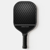 Customizable Black Diamond Pattern Pickleball ピックルボールラケット (裏面)