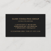 Customizable Black Space Cosmos Professional  名刺 (裏面)