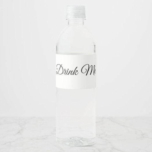 Customizable Blank Water Bottle Labels for Wedding ペットボトルラベル (正面)