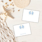 Customizable Blue Chic Crab Sticky Notes ポストイット