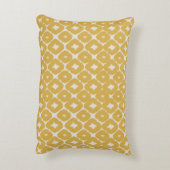 Customizable Boho Mustard Diamonds Cushion アクセントクッション (裏面(縦))