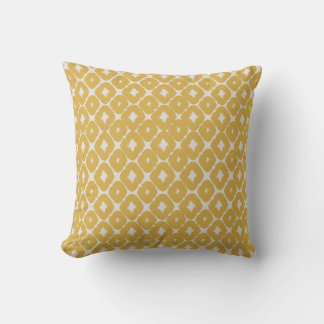Customizable Boho Mustard Diamonds Cushion クッション