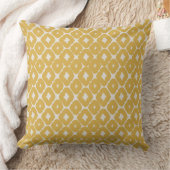 Customizable Boho Mustard Diamonds Cushion クッション (ブランケット)