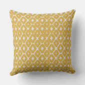 Customizable Boho Mustard Diamonds Cushion クッション (裏面)