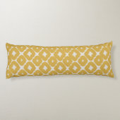 Customizable Boho Mustard Diamonds Cushion ボディピロー (裏面)