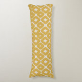 Customizable Boho Mustard Diamonds Cushion ボディピロー (正面縦)