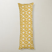 Customizable Boho Mustard Diamonds Cushion ボディピロー (裏面 (縦))