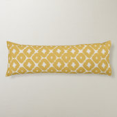 Customizable Boho Mustard Diamonds Cushion ボディピロー (正面)