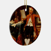 Customizable Book Quote Vintage Christmas Ornament セラミックオーナメント (右)