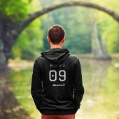 Customizable Brasil Soccer Black and White Edition パーカ