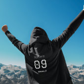 Customizable Brasil Soccer Black and White Edition パーカ